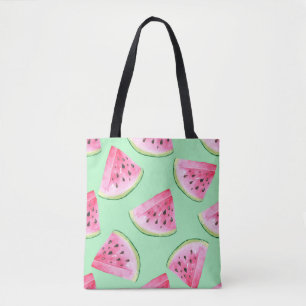 Seamless Watermelon Pattern in Watercolor style Wa Tote Bag