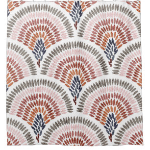 Seamless wavy pattern. Seigaiha design in polka do