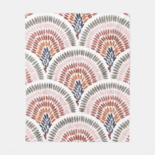 Seamless wavy pattern. Seigaiha design in polka do Fleece Blanket