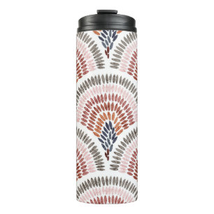 Seamless wavy pattern. Seigaiha design in polka do Thermal Tumbler