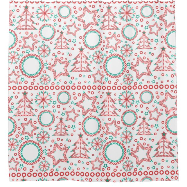 Seamless white Merry Christmas ornamental decor tr (Front)