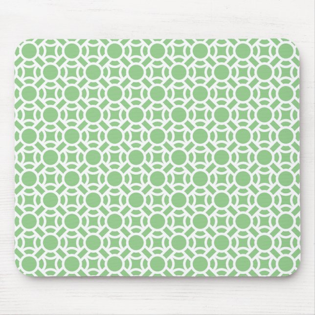 Seamless White Pattern DIY Background Colour Mouse Pad (Front)