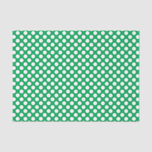 Seamless White Polka dot - Customizable background Tissue Paper