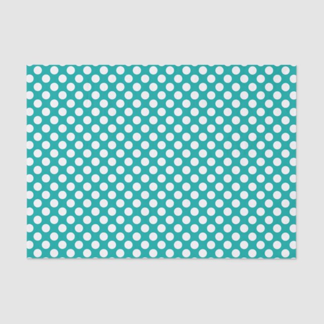Seamless White Polka dot - Customizable background Tissue Paper (Front)