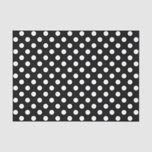Seamless White Polka dot - Customizable background Tissue Paper