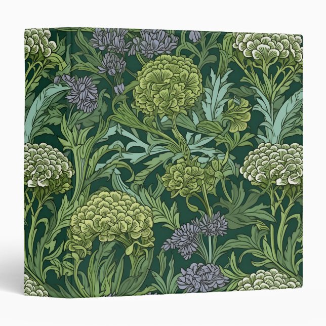 Seamless William Morris style floral pattern Binder (Front/Spine)