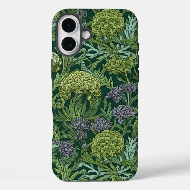 Seamless William Morris style floral pattern Case-Mate iPhone Case (Back)