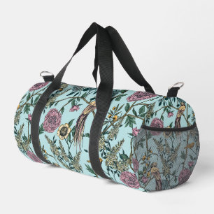 Seamless William Morris style floral pattern Duffle Bag
