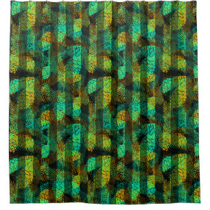Seamless winter Christmas green blue pine cones tr