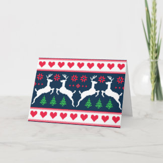 Seamless winter pattern Christmas card