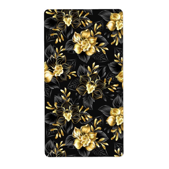 Seamless with jewellery orchids (Front)
