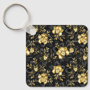 Seamless with jewellery orchids keychain