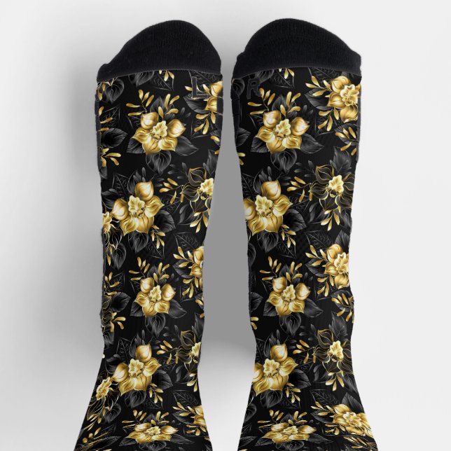 Seamless with jewellery orchids socks (Top)
