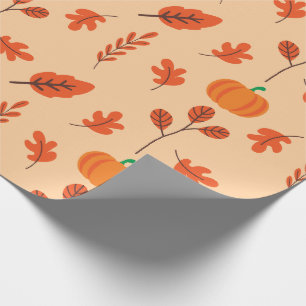 Seamless Wrapping Paper for Cozy Autumn Days