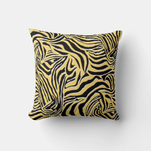 Seamless zebra pattern, animal. wallpaper,abstract throw pillow