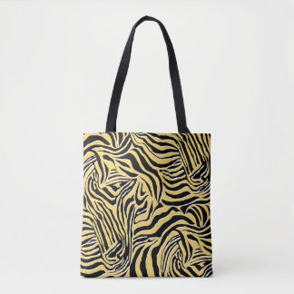 Seamless zebra pattern, animal. wallpaper,abstract tote bag