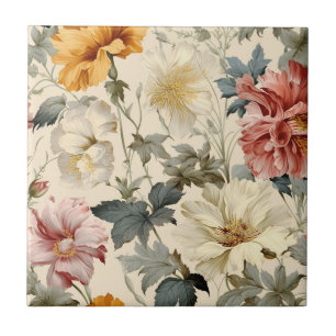 Seamlessly luxury vintage Watercolor Backsplash Tile