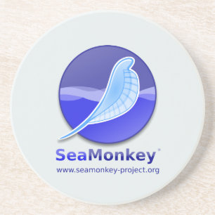 SeaMonkey Project - Vertical Logo Coaster