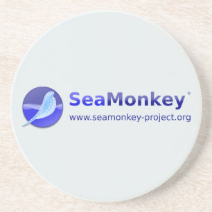 SeaMonkey Project - Vertical Logo Coaster