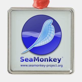 SeaMonkey Project - Vertical Logo Metal Ornament