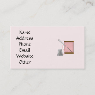 Seamstress Arts and Crafts Business Card