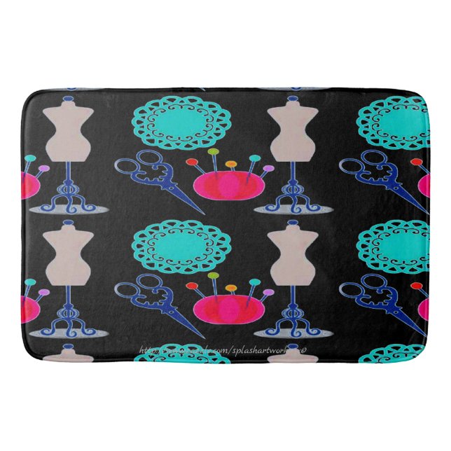 "Seamstress" Bath Mat (Front)