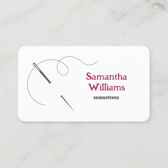 Seamstress Business Card (Front)
