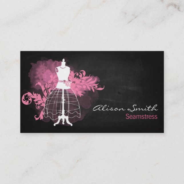 Seamstress business card (Front)