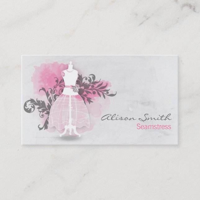 Seamstress business card (Front)