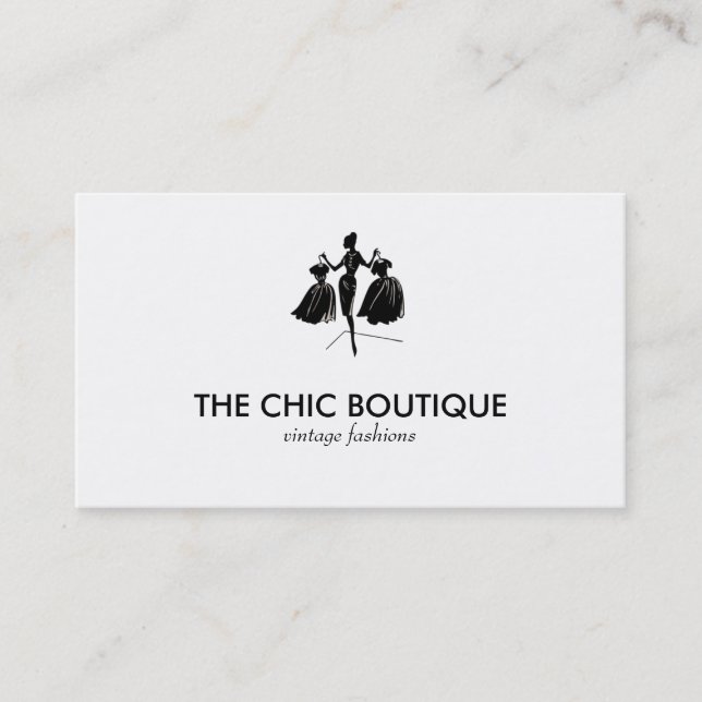 Seamstress business card, clothing store, tailor business card (Front)