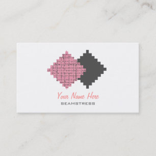 Seamstress Business Card - Fabric Swatches