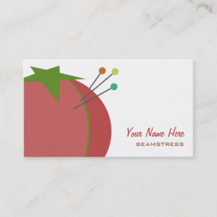 Seamstress Business Card - Pin Cushion