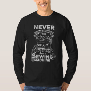 Seamstress Sewer Women Girls Quilter Sewing Machin T-Shirt