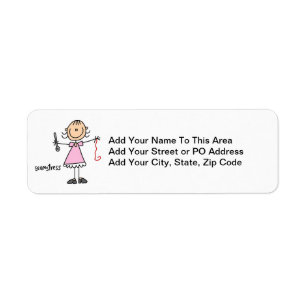 Seamstress Stick Figure