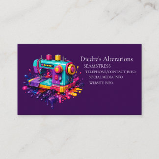Seamstress Tailor Dressmaker Business Card