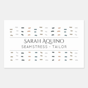 Seamstress Tailor Hand Stitches Pattern Sticker