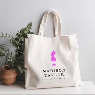 Seamstress Tailor Pink Mannequin Tote Bag