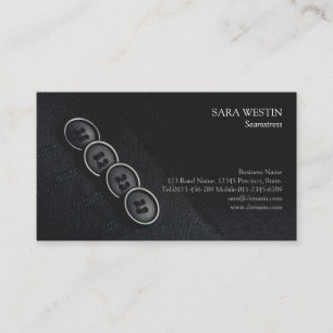 Seamstress Tailor Sewing Business Card