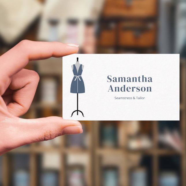 Seamstress - Tailor - Simple Business Card (Seamstress - Tailor - Simple Business Card)