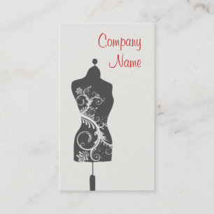 Seamstress Tailoring Mannequin Business Card