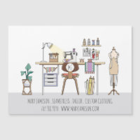 Seamstress Tools Of Trade Magnetic Business
