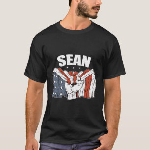 Sean Birthday Patriotic First Name Personalized Us T-Shirt