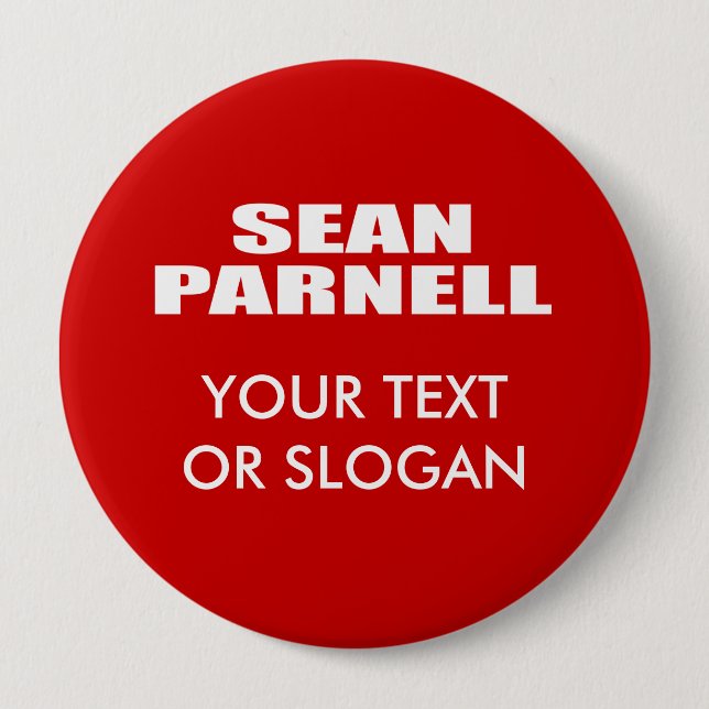 SEAN PARNELL FOR GOVERNOR 4 INCH ROUND BUTTON (Front)