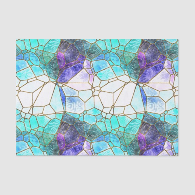 Sean Stones Stained Glass Effect Decoupage Tissue Paper (Front)