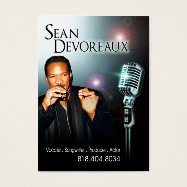 Sean's music card (Front)