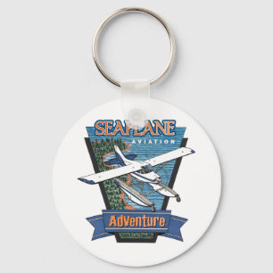 Seaplane Aviation Adventure Keychain