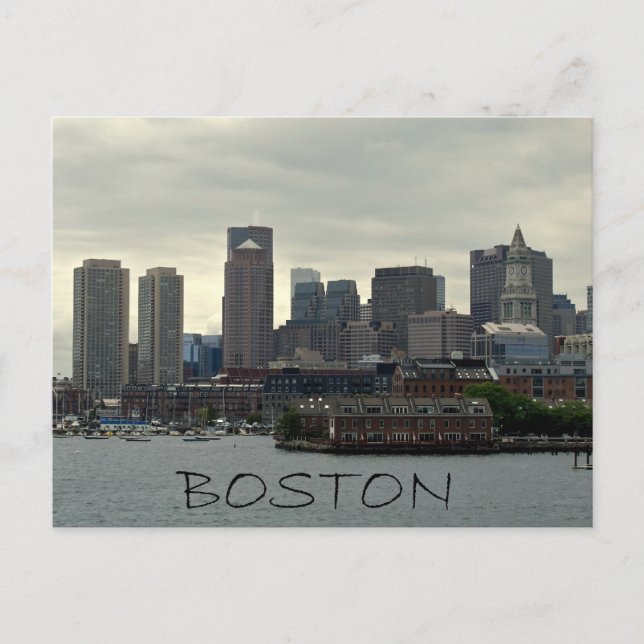 SEAPORT OF BOSTON HARBOR POSTCARD (Front)