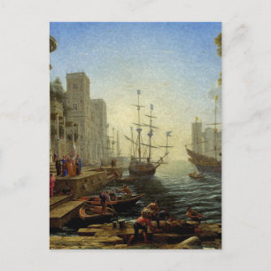 Seaport with the Embarkation of Saint Ursula Postcard