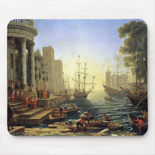 Seaport with the Embarkation of St. Ursula Mouse Pad (Front)