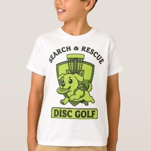 Search And Rescue Disc Golf Dog Flying Disc T-Shirt